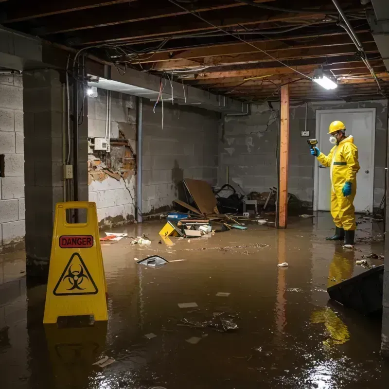 Flooded Basement Electrical Hazard in Moscow Mills, MO Property